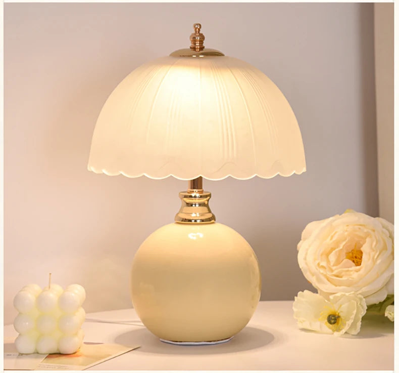 Pastele Ceramic & Glass Table Lamp