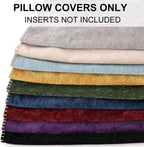 Chenille Cushion Cover with Stitched Edge