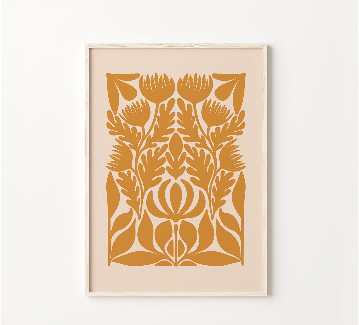 Folk Art Botanical Canvas Print