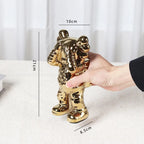 Astronaut Metalic Resin Sculpture
