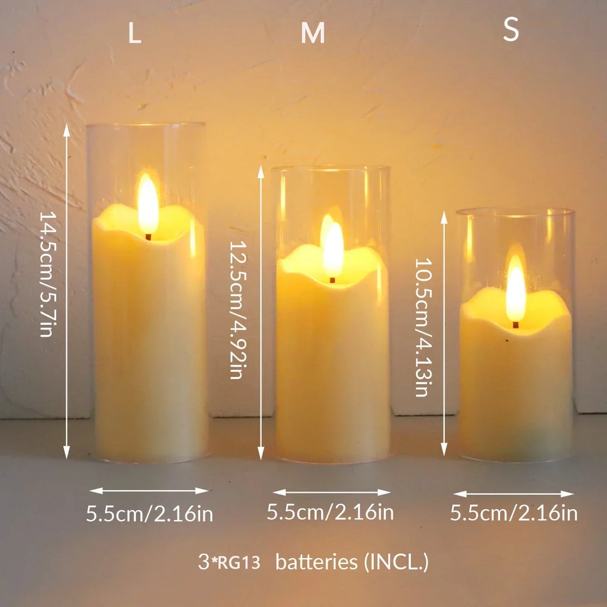 Flickering Flameless Candles — Set of 6
