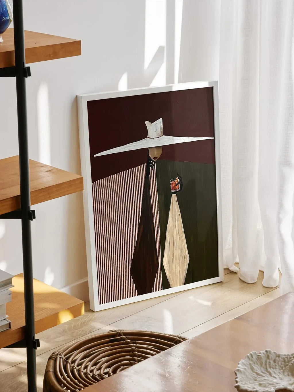 Art Deco Box Lady Canvas Print