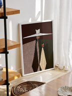 Art Deco Box Lady Canvas Print