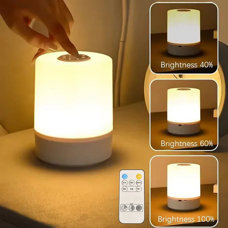 Dimmable Round Bedside Night Light