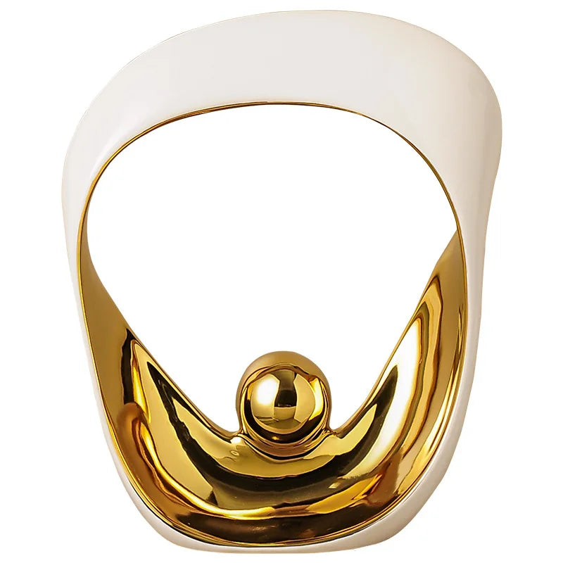 Golden Halo Ceramic Ornament