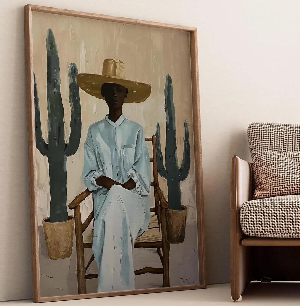 Minimalist Desert Woman