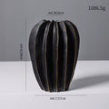 Organic Pleated Ceramic Vase