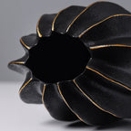 Organic Pleated Ceramic Vase
