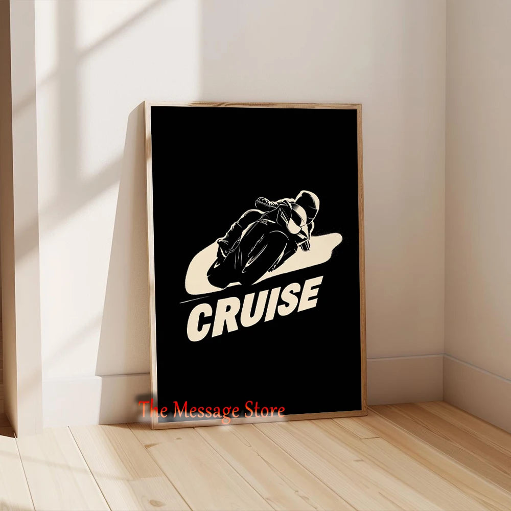 Rider Silhouette Canvas Print