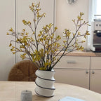 Hand-Painted Spiral Ceramic Vase