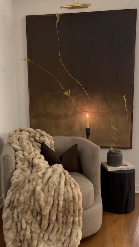 Faux Fox Fur Throw