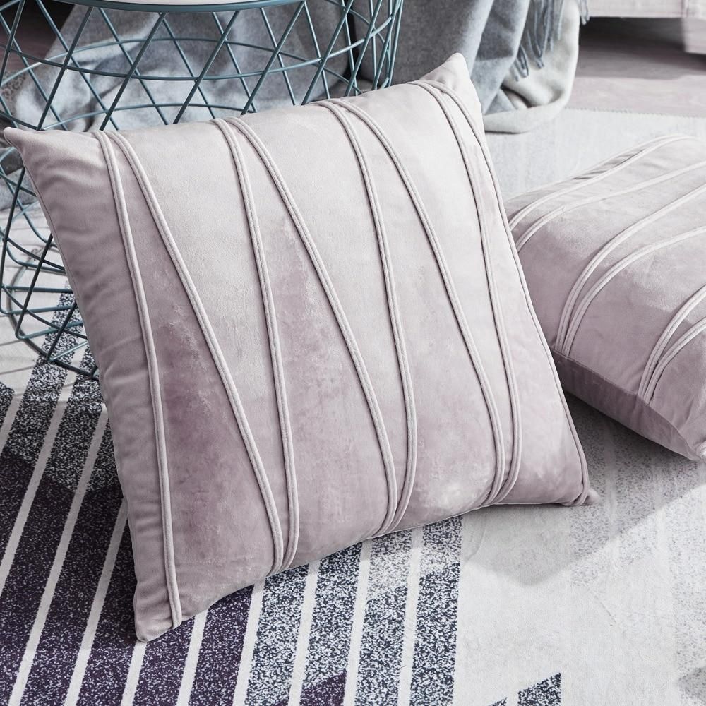 Solid Velvet Cushion Cover