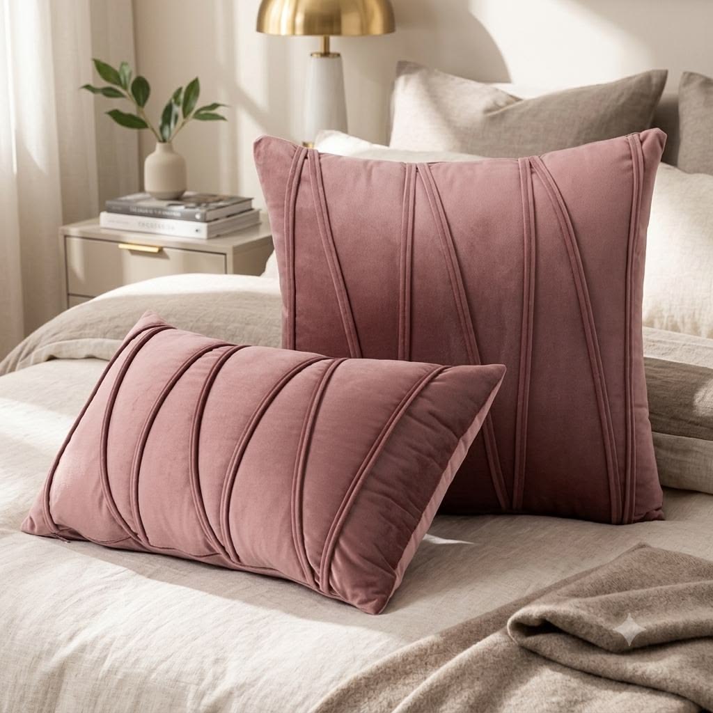 Solid Velvet Cushion Cover